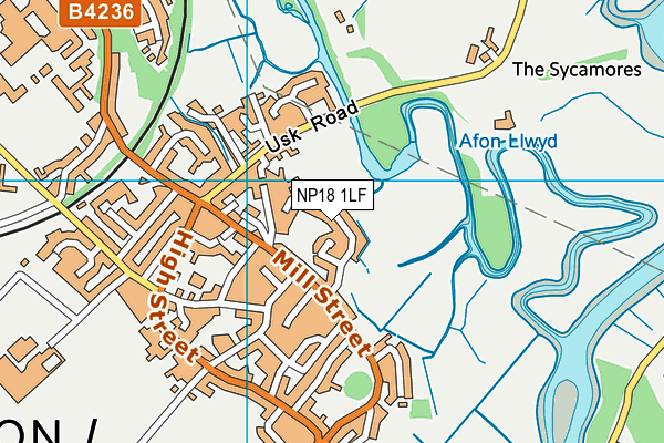 NP18 1LF map - OS VectorMap District (Ordnance Survey)