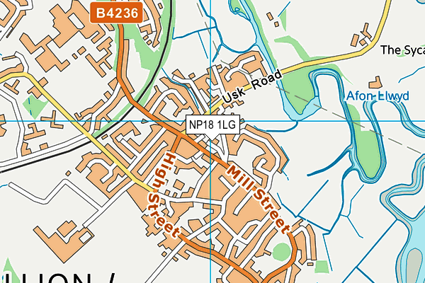 NP18 1LG map - OS VectorMap District (Ordnance Survey)