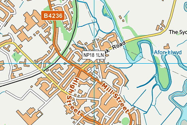 NP18 1LN map - OS VectorMap District (Ordnance Survey)