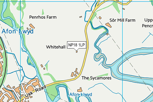 NP18 1LP map - OS VectorMap District (Ordnance Survey)