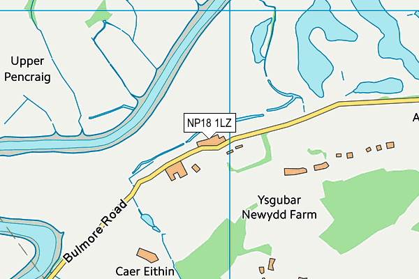 NP18 1LZ map - OS VectorMap District (Ordnance Survey)
