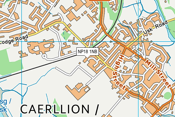 NP18 1NB map - OS VectorMap District (Ordnance Survey)