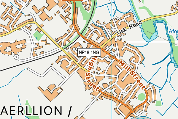 NP18 1NG map - OS VectorMap District (Ordnance Survey)