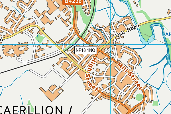 NP18 1NQ map - OS VectorMap District (Ordnance Survey)