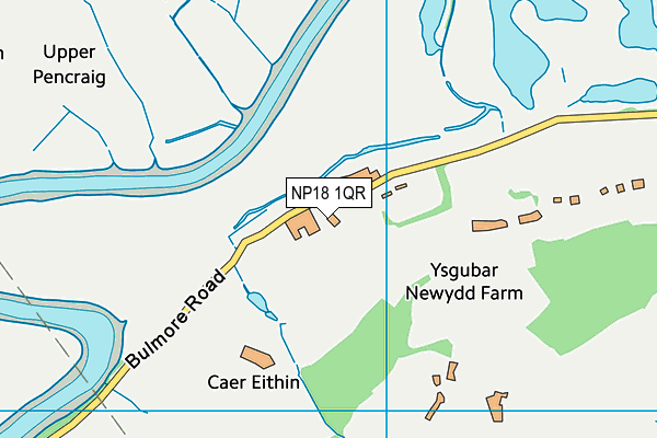NP18 1QR map - OS VectorMap District (Ordnance Survey)