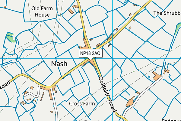 NP18 2AQ map - OS VectorMap District (Ordnance Survey)