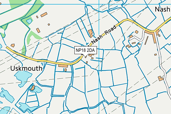 NP18 2DA map - OS VectorMap District (Ordnance Survey)