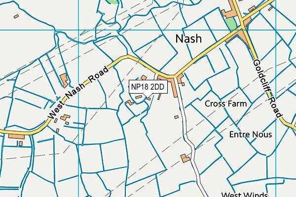 NP18 2DD map - OS VectorMap District (Ordnance Survey)