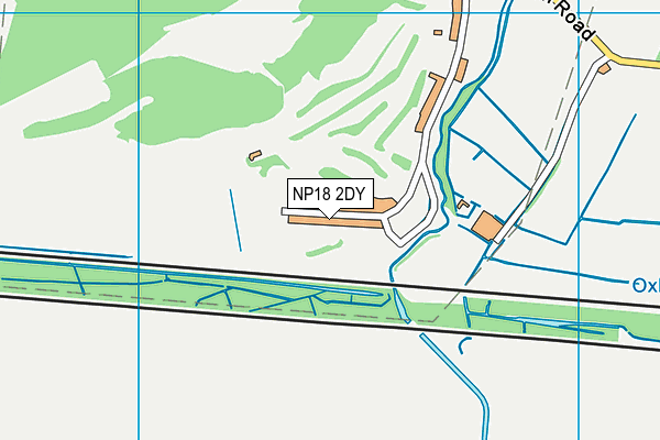 NP18 2DY map - OS VectorMap District (Ordnance Survey)