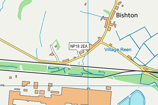 NP18 2EA map - OS VectorMap District (Ordnance Survey)