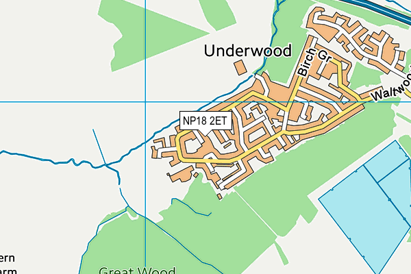 NP18 2ET map - OS VectorMap District (Ordnance Survey)
