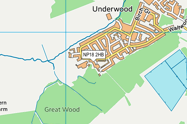 NP18 2HB map - OS VectorMap District (Ordnance Survey)