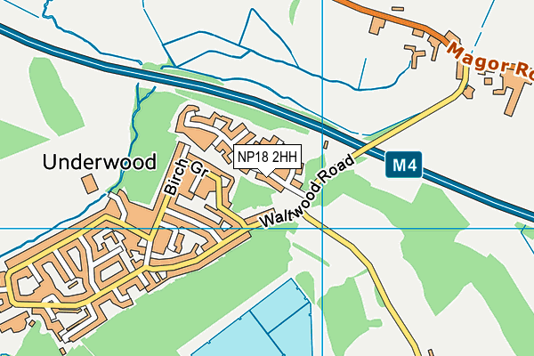 NP18 2HH map - OS VectorMap District (Ordnance Survey)