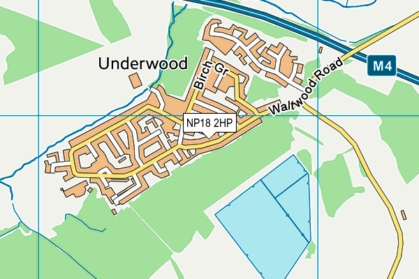 NP18 2HP map - OS VectorMap District (Ordnance Survey)