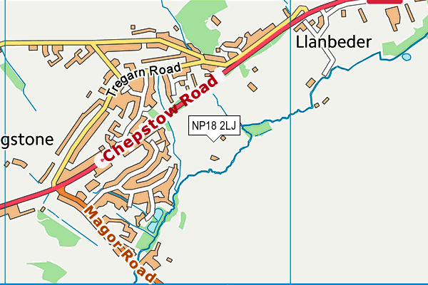 NP18 2LJ map - OS VectorMap District (Ordnance Survey)