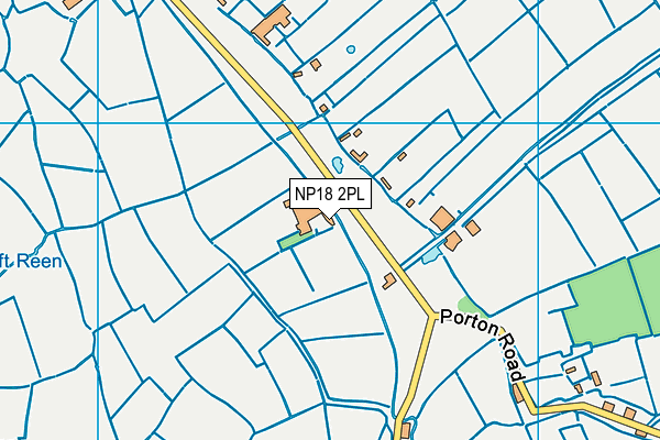 NP18 2PL map - OS VectorMap District (Ordnance Survey)