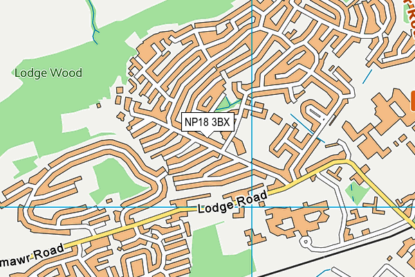 NP18 3BX map - OS VectorMap District (Ordnance Survey)