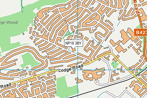NP18 3BY map - OS VectorMap District (Ordnance Survey)