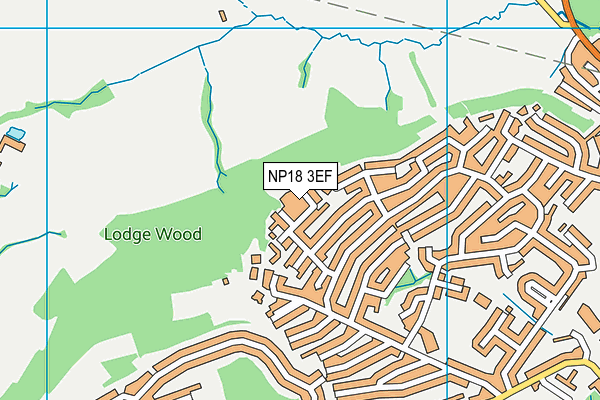 NP18 3EF map - OS VectorMap District (Ordnance Survey)