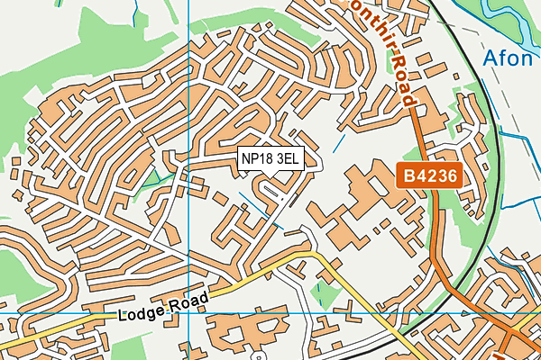 NP18 3EL map - OS VectorMap District (Ordnance Survey)