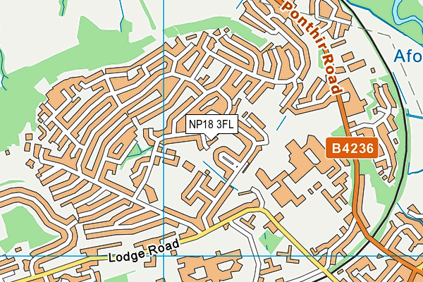 NP18 3FL map - OS VectorMap District (Ordnance Survey)