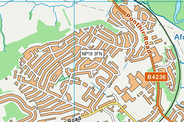 NP18 3FN map - OS VectorMap District (Ordnance Survey)