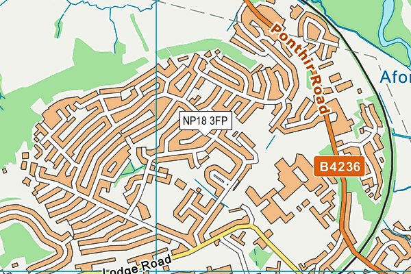 NP18 3FP map - OS VectorMap District (Ordnance Survey)