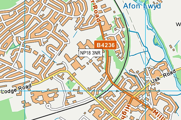 NP18 3NR map - OS VectorMap District (Ordnance Survey)