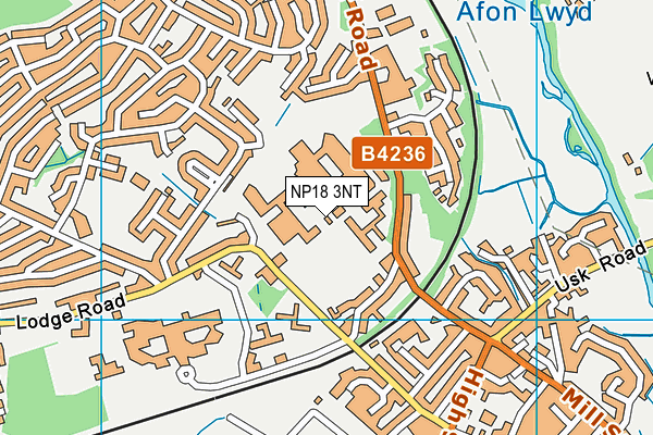 NP18 3NT map - OS VectorMap District (Ordnance Survey)