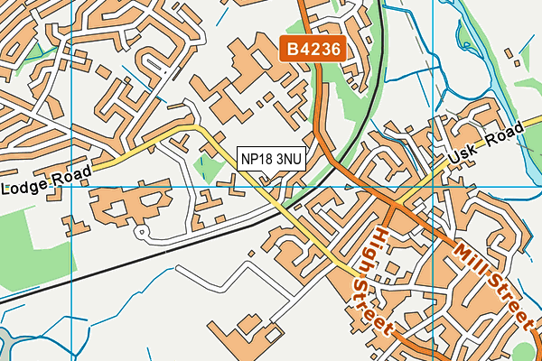 NP18 3NU map - OS VectorMap District (Ordnance Survey)