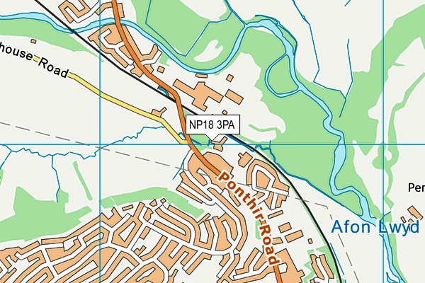 NP18 3PA map - OS VectorMap District (Ordnance Survey)