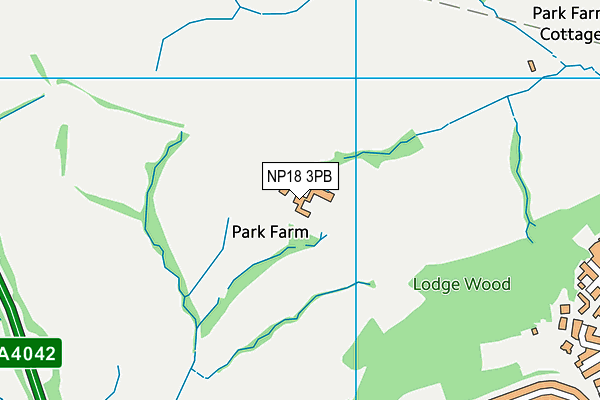 NP18 3PB map - OS VectorMap District (Ordnance Survey)