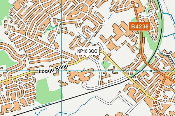 NP18 3QQ map - OS VectorMap District (Ordnance Survey)