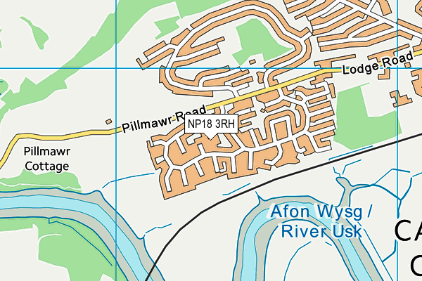NP18 3RH map - OS VectorMap District (Ordnance Survey)