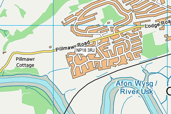 NP18 3RJ map - OS VectorMap District (Ordnance Survey)