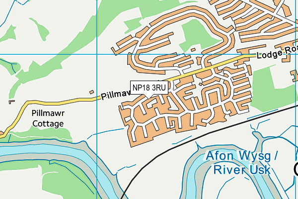 NP18 3RU map - OS VectorMap District (Ordnance Survey)