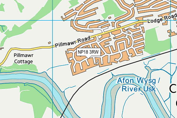 NP18 3RW map - OS VectorMap District (Ordnance Survey)