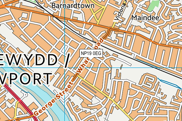 NP19 0EG map - OS VectorMap District (Ordnance Survey)