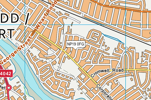 NP19 0FG map - OS VectorMap District (Ordnance Survey)