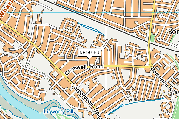 NP19 0FU map - OS VectorMap District (Ordnance Survey)