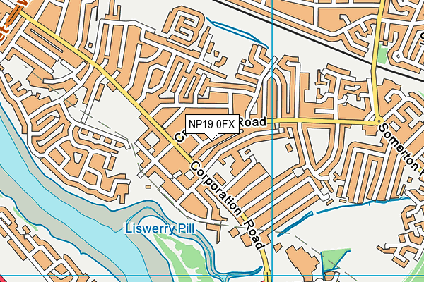 NP19 0FX map - OS VectorMap District (Ordnance Survey)