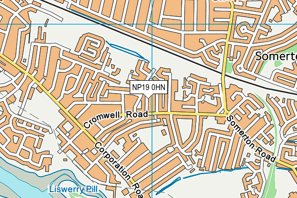 NP19 0HN map - OS VectorMap District (Ordnance Survey)