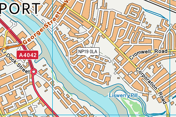 NP19 0LA map - OS VectorMap District (Ordnance Survey)