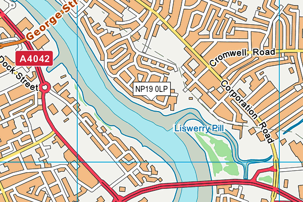 NP19 0LP map - OS VectorMap District (Ordnance Survey)