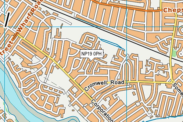 NP19 0PH map - OS VectorMap District (Ordnance Survey)