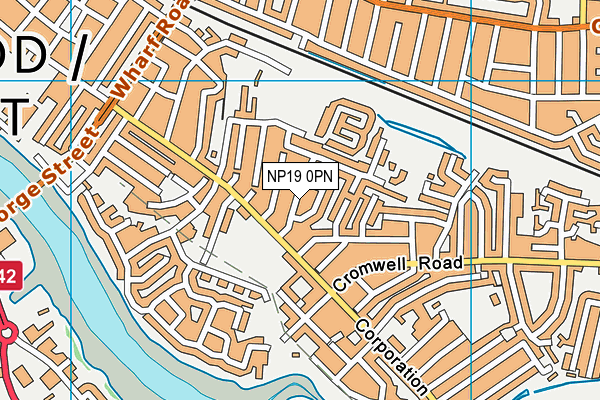 NP19 0PN map - OS VectorMap District (Ordnance Survey)