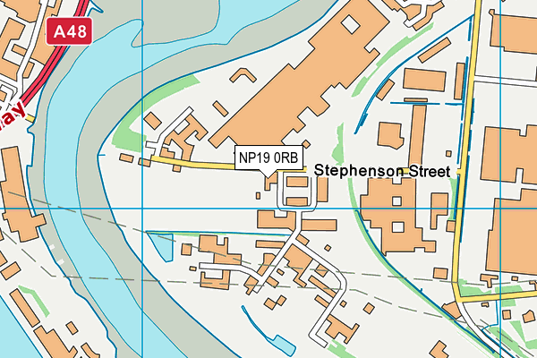 Bridge Achievement Centre map (NP19 0RB) - OS VectorMap District (Ordnance Survey)