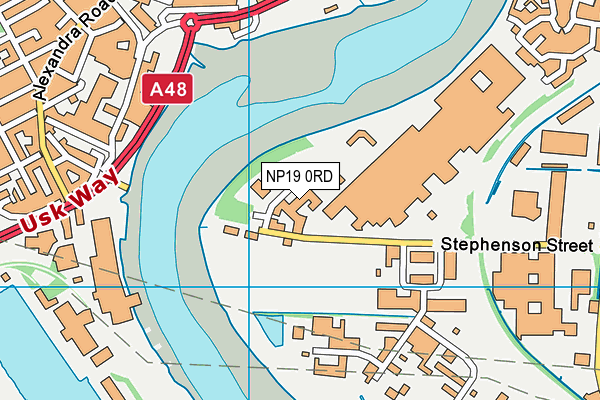 NP19 0RD map - OS VectorMap District (Ordnance Survey)