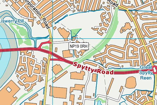 NP19 0RH map - OS VectorMap District (Ordnance Survey)