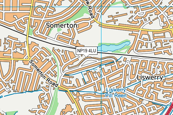 NP19 4LU map - OS VectorMap District (Ordnance Survey)